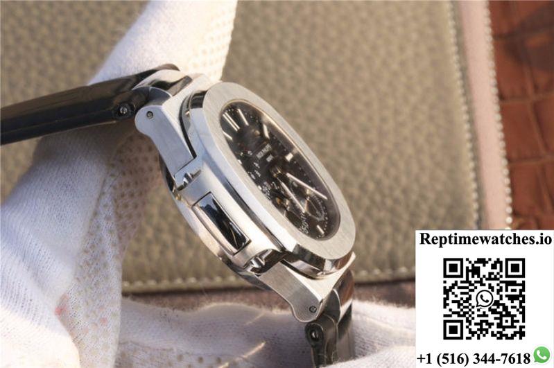 Patek Philippe Nautilus Moonphase 5712G-001 Black Dial-Rep Time Watches