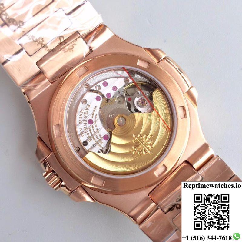 Patek Philippe Nautilus Moonphase 5712R-001 Black Dial-Rep Time Watches