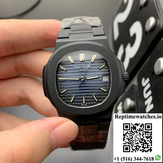 Patek Philippe Nautilus PPF Factory V4 DCL Version Blue Dial - Watches