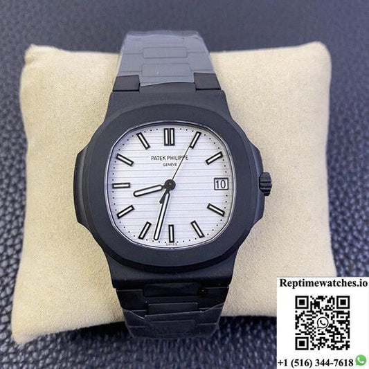 Patek Philippe Nautilus Ppf Factory V4 Dcl Version White Dial-Rep Time Watches
