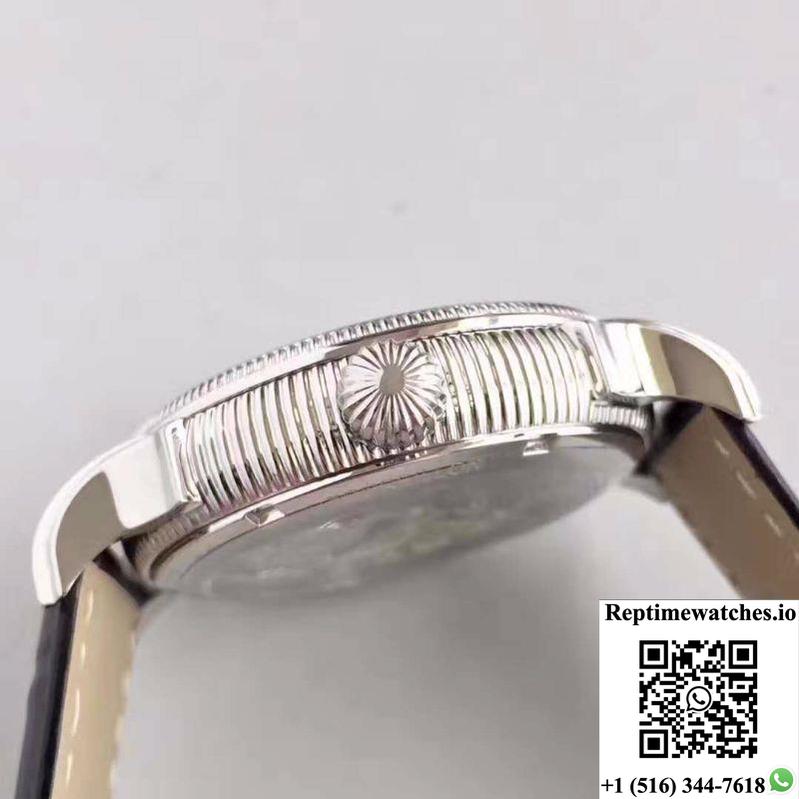 Patek Philippe Tourbillon Moonphase Silver Dial-Rep Time Watches