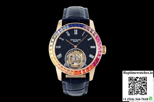 Patek Philippe Tourbillon RMS Factory Rainbow Bezel