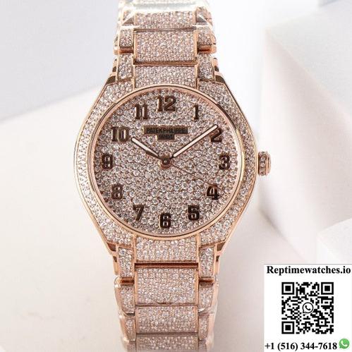 Patek Philippe Twenty~4 7300-1450R-001 Sj Factory Diamond Crown-Rep Time Watches
