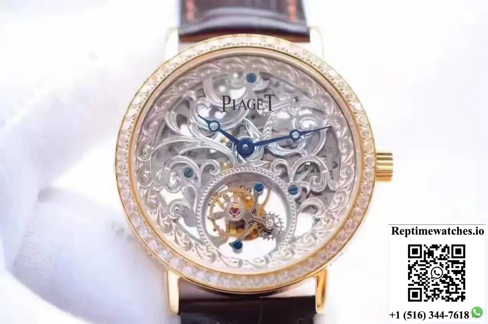 Piaget Tourbillon V6 Factory Carved Skeleton Dial - Watches