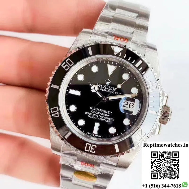 Replica Rolex Submariner Date Oyster 40Mm Oystersteel 116610Ln Noob Factory V10 Replica Black Dial Watch-Rep Time Watches