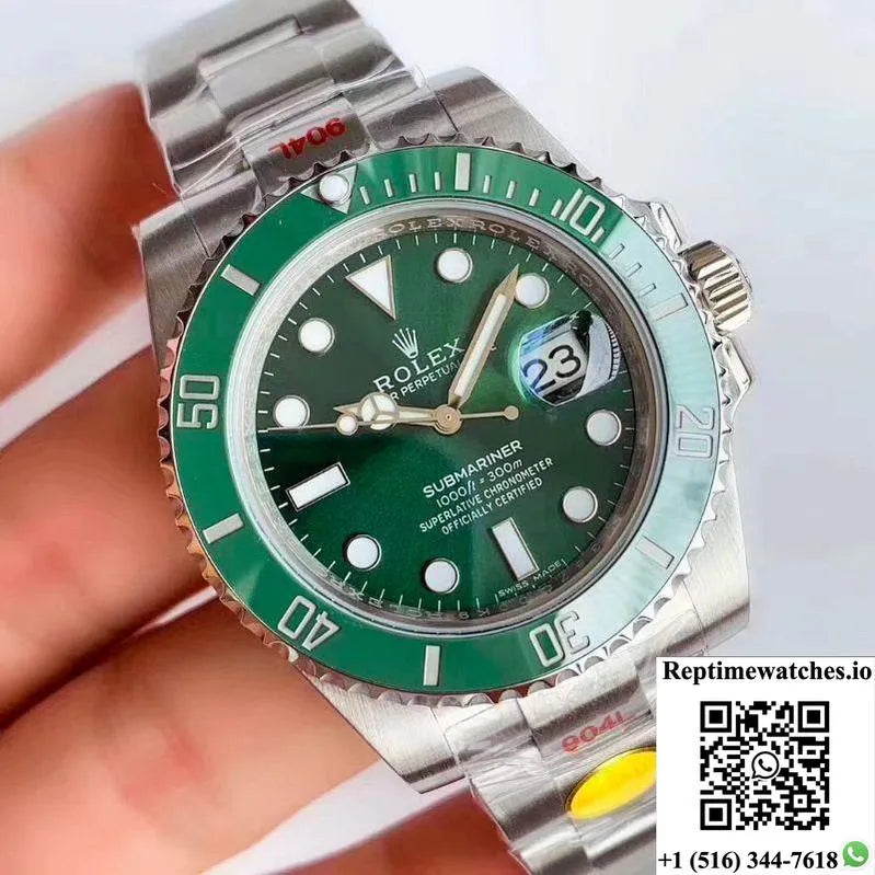 Replica Rolex Submariner Date Oyster 40Mm Oystersteel 116610Lv Noob Factory V10 Replica Green Dial Watch-Rep Time Watches