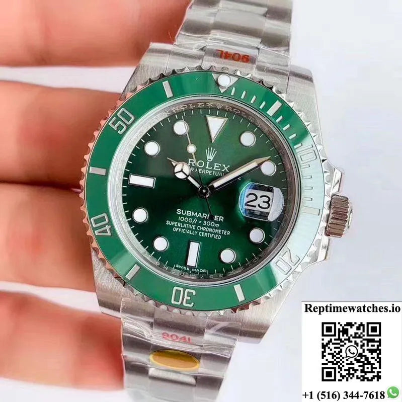 Replica Rolex Submariner Date Oyster 40Mm Oystersteel 116610Lv Noob Factory V10 Replica Green Dial Watch-Rep Time Watches