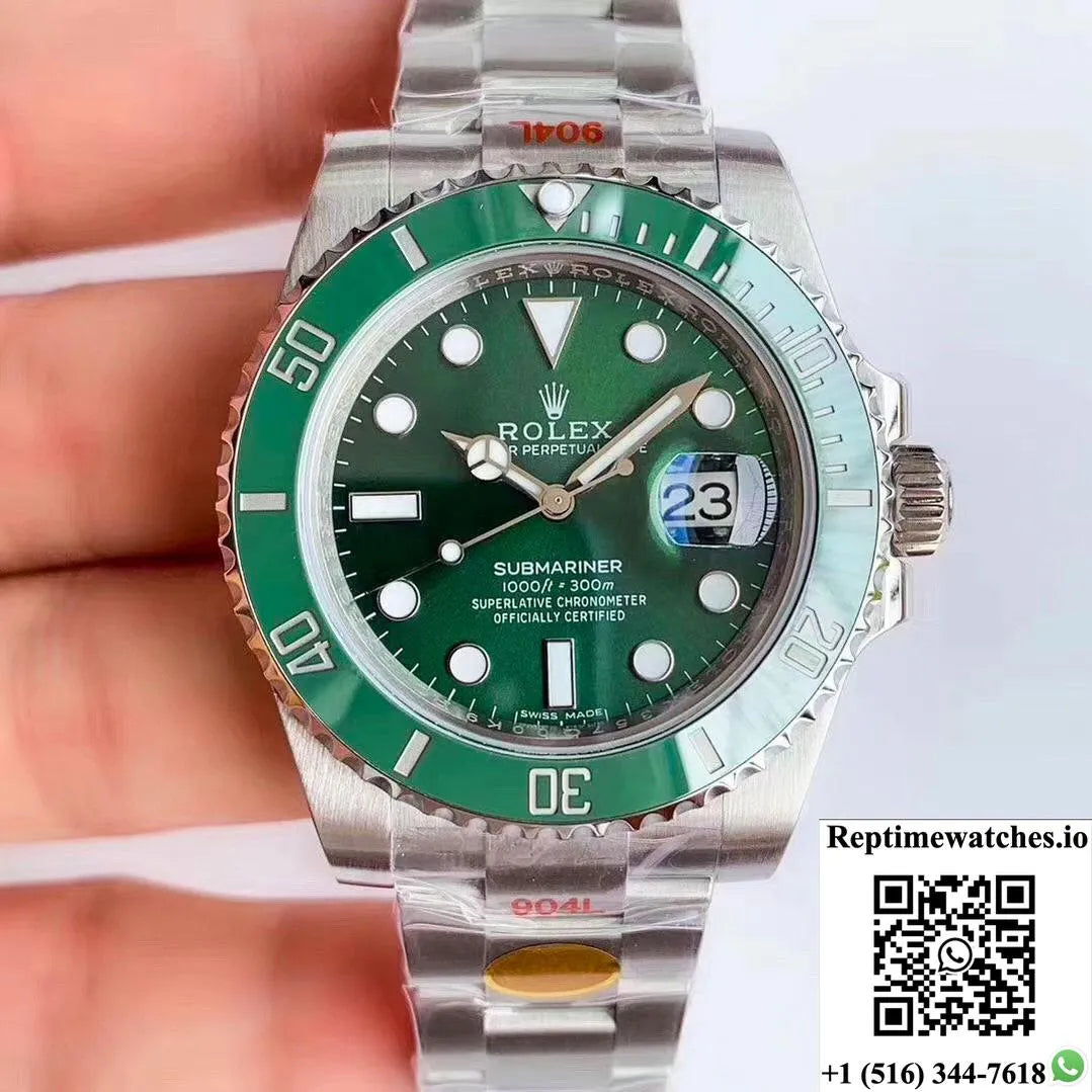 Replica Rolex Submariner Date Oyster 40Mm Oystersteel 116610Lv Noob Factory V10 Replica Green Dial Watch-Rep Time Watches