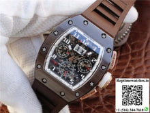 Richard Mille Chronograph RM011 KV Factory Brown Crystal Dial - Watches