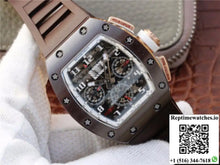 Richard Mille Chronograph RM011 KV Factory Brown Crystal Dial - Watches