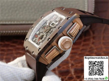 Richard Mille Chronograph RM011 KV Factory Brown Crystal Dial - Watches