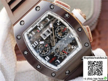 Richard Mille Chronograph RM011 KV Factory Brown Crystal Dial - Watches
