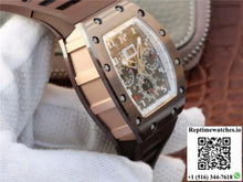 Richard Mille Chronograph RM011 KV Factory Brown Crystal Dial - Watches