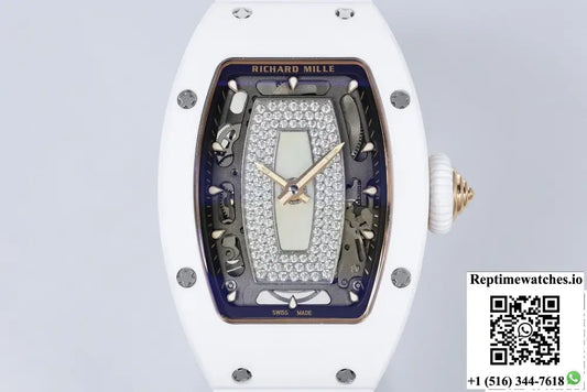 Richard Mille Ladies RM07-01 ZF Factory White Rubber