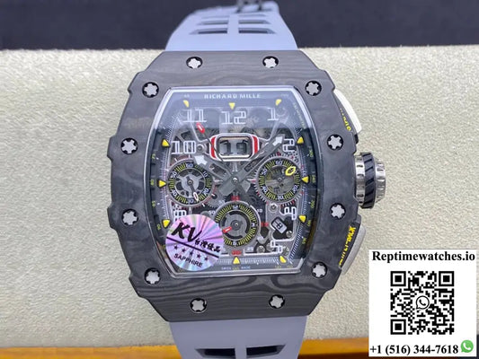 Richard Mille RM-011 KV Factory Forged Carbon Case - Watches