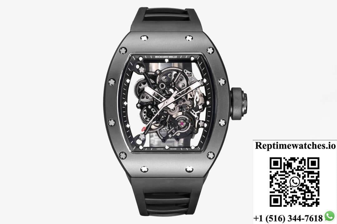 Richard Mille Rm-055 Bbr Factory Black Ceramic Case-Rep Time Watches