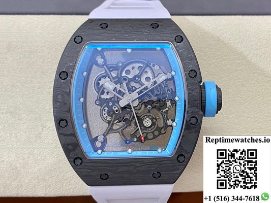 Richard Mille Rm-055 Bbr Factory Rubber Strap-Rep Time Watches