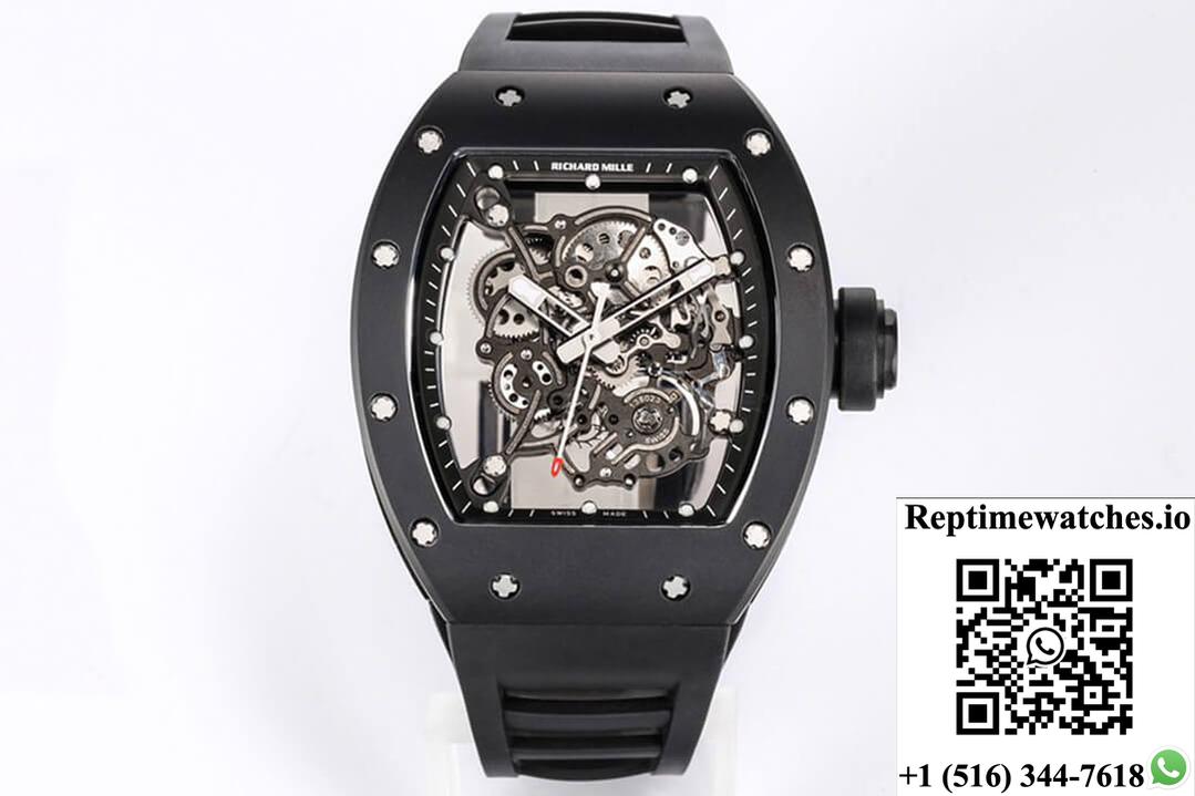 Richard Mille Rm-055 Bbr Factory V2 Black Ceramic-Rep Time Watches
