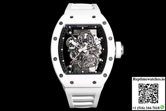 Richard Mille RM-055 BBR Factory White Ceramic - Watches