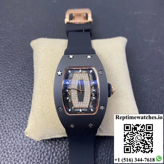 Richard Mille RM 07-01 RM Factory Black Rubber Strap - Watches