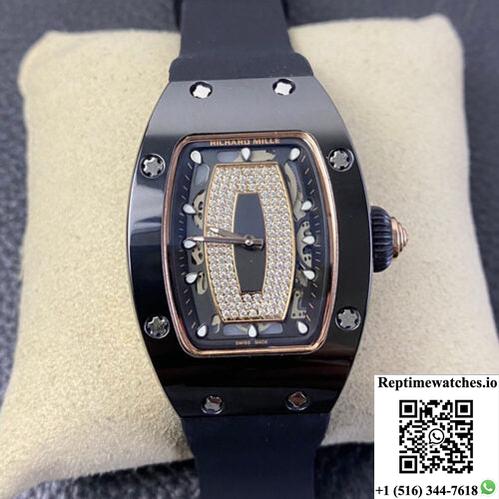 Richard Mille Rm 07-01 Rm Factory Blue Ceramic Black Strap-Rep Time Watches