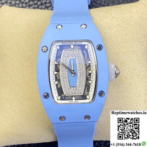 Richard Mille Rm 07-01 Rm Factory Blue Rubber Strap-Rep Time Watches