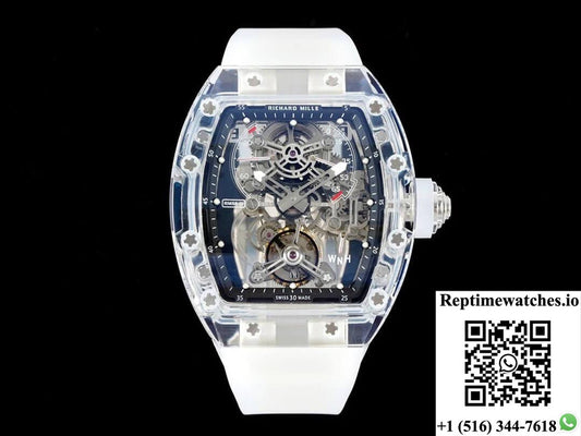 Richard Mille Rm 56-01 Tourbillon Rm Factory Transparent Skeleton Dial-Rep Time Watches