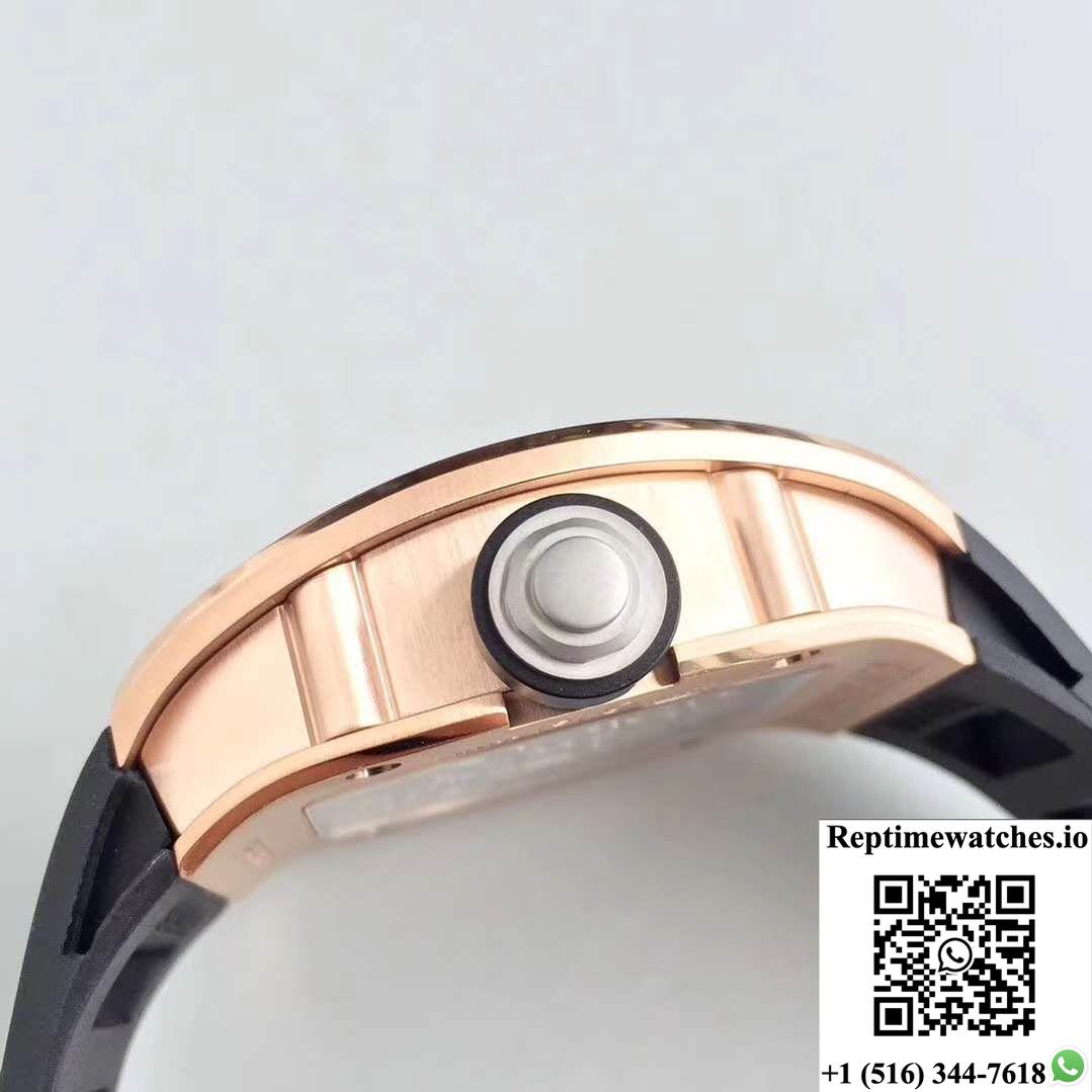 Richard Mille Rm001 Rose Gold Tourbillon Jb Factory Black Dial-Rep Time Watches