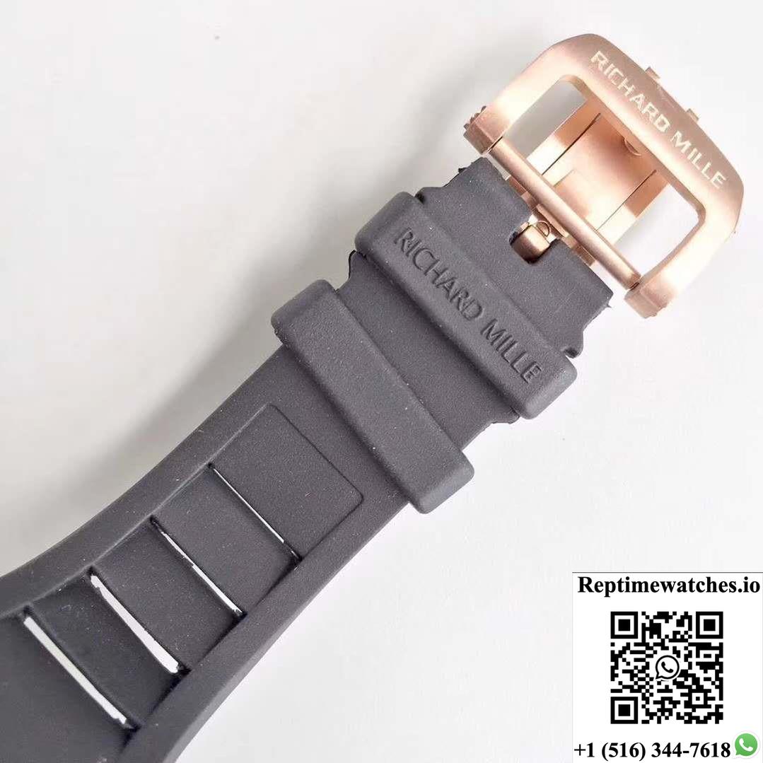 Richard Mille Rm001 Rose Gold Tourbillon Jb Factory Black Dial-Rep Time Watches