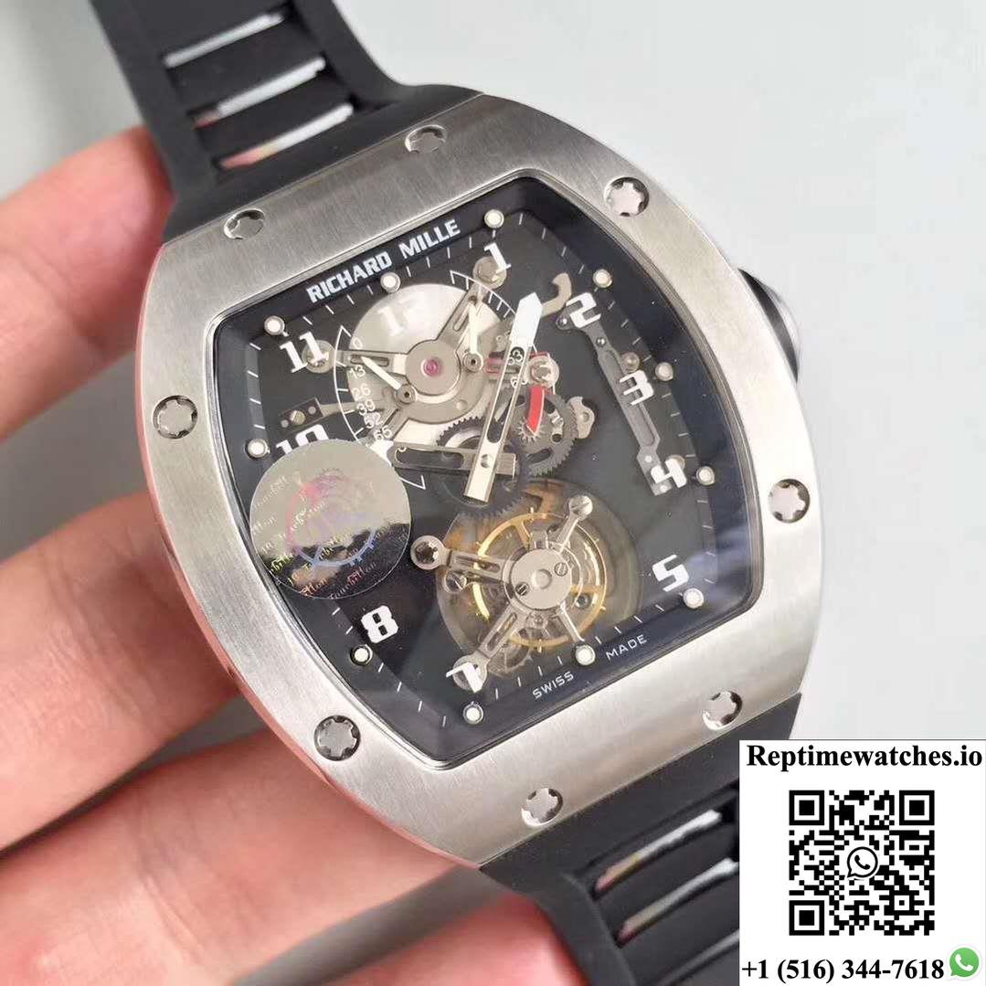Richard Mille Rm001 Tourbillon Jb Factory Black Dial-Rep Time Watches