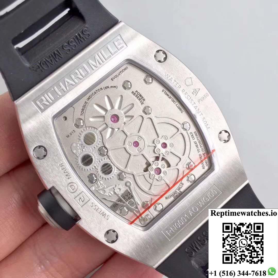 Richard Mille Rm001 Tourbillon Jb Factory Black Dial-Rep Time Watches