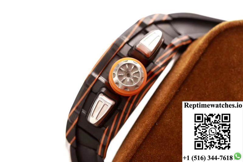 Richard Mille Rm011-03 Mclaren Automatic Flyback Chronograph Kv Factory Skeleton Dial-Rep Time Watches