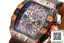 Richard Mille RM011-03 McLaren Automatic Flyback Chronograph KV Factory Skeleton Dial - Watches
