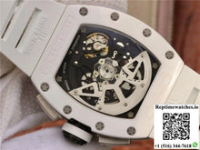 Richard Mille RM011 Chronograph KV Factory White Hollow Dial - Watches