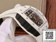 Richard Mille RM011 Chronograph KV Factory White Hollow Dial - Watches