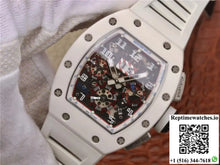 Richard Mille RM011 Chronograph KV Factory White Hollow Dial - Watches