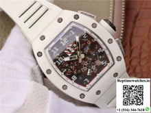 Richard Mille RM011 Chronograph KV Factory White Hollow Dial - Watches