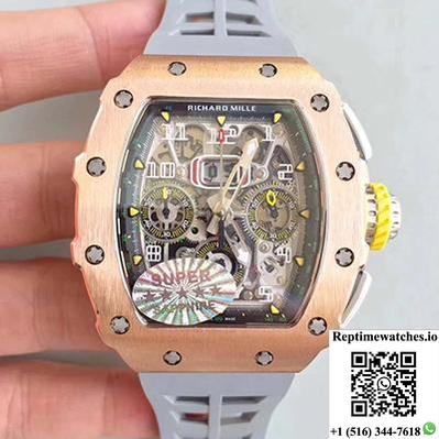Richard Mille Rm011 Felipe Massa Chronograph Kv Factory Rose Gold Skeleton Dial-Rep Time Watches