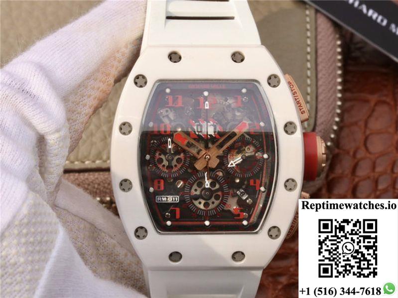 Richard Mille Rm011 Felipe Massa Flyback Dubai Chronograph Kv Factory Crystal Dial-Rep Time Watches