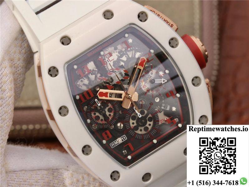Richard Mille Rm011 Felipe Massa Flyback Dubai Chronograph Kv Factory Crystal Dial-Rep Time Watches