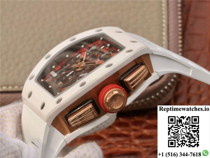 Richard Mille Rm011 Felipe Massa Flyback Dubai Chronograph Kv Factory Crystal Dial-Rep Time Watches