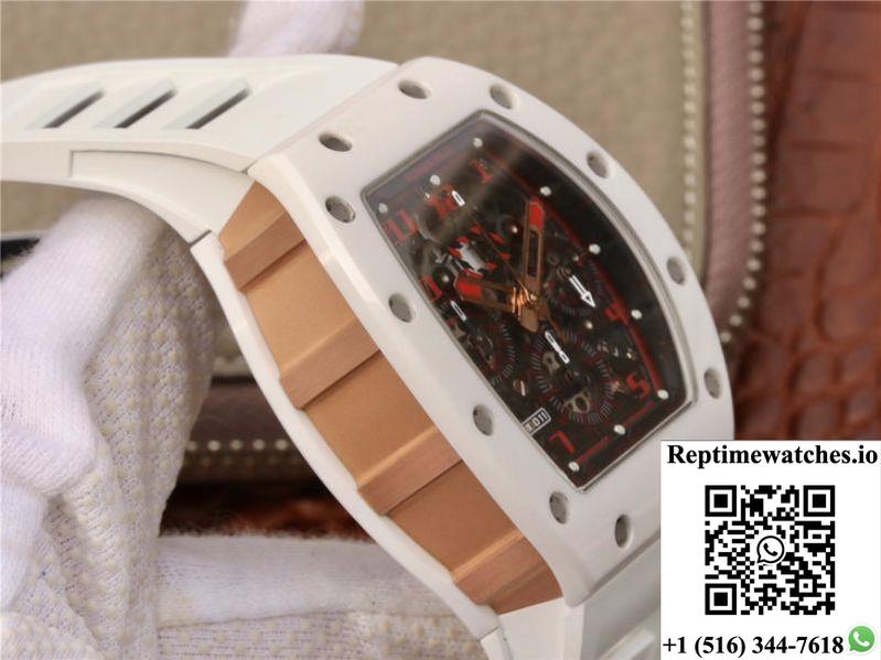 Richard Mille Rm011 Felipe Massa Flyback Dubai Chronograph Kv Factory Crystal Dial-Rep Time Watches