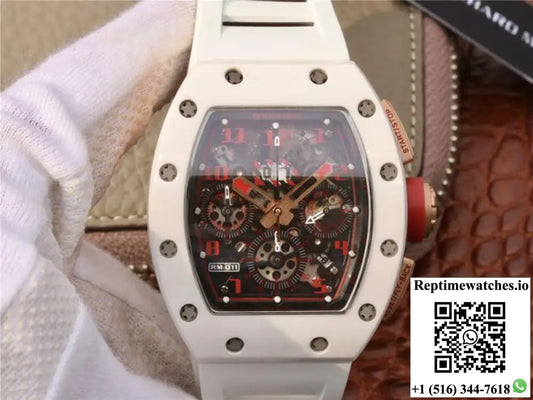 Richard Mille RM011 Felipe Massa Flyback Dubai Chronograph KV Factory Crystal Dial - Watches