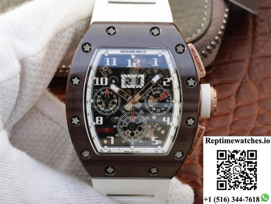 Richard Mille Rm011 Kv Factory Brown Ceramic Case-Rep Time Watches