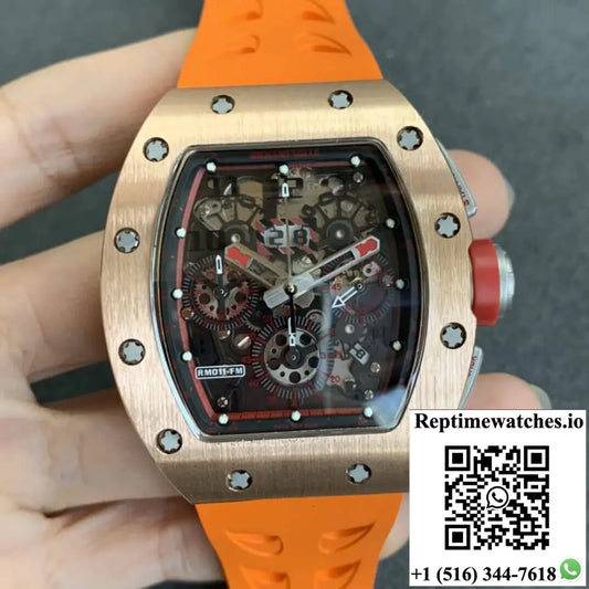 Richard Mille RM011 KV Factory Rose Gold AF Factory
