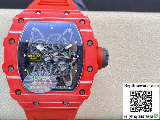 Richard Mille RM035-02 RM Factory Red Carbon Fiber Case - Watches