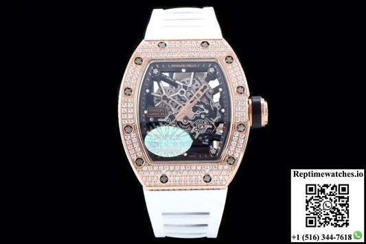 Richard Mille RM035 Americas KV Factory Rose Gold Diamond Case - Watches