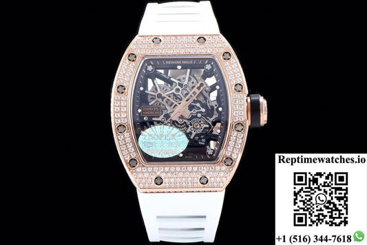 Richard Mille Rm035 Americas Kv Factory Rose Gold Diamond Case-Rep Time Watches