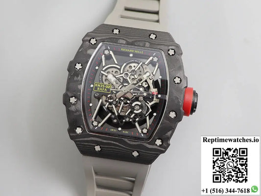Richard Mille RM035 KV Factory V3 Carbon Fiber Skeleton Dial - Watches
