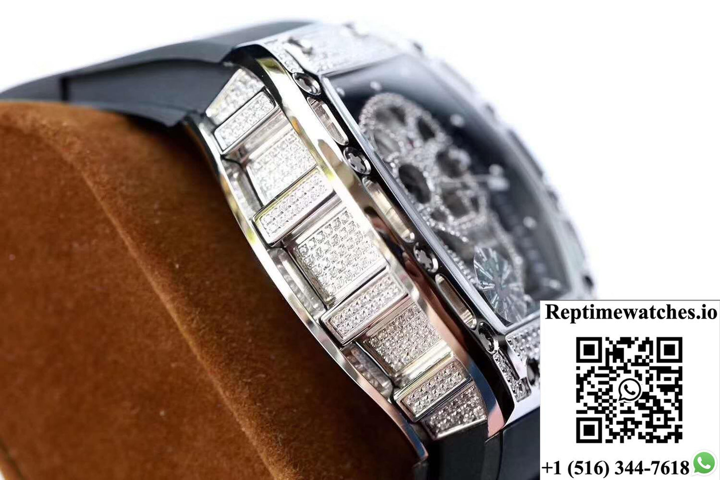 Richard Mille Rm052 Titanium Z Factory Diamond Skull Dial-Rep Time Watches